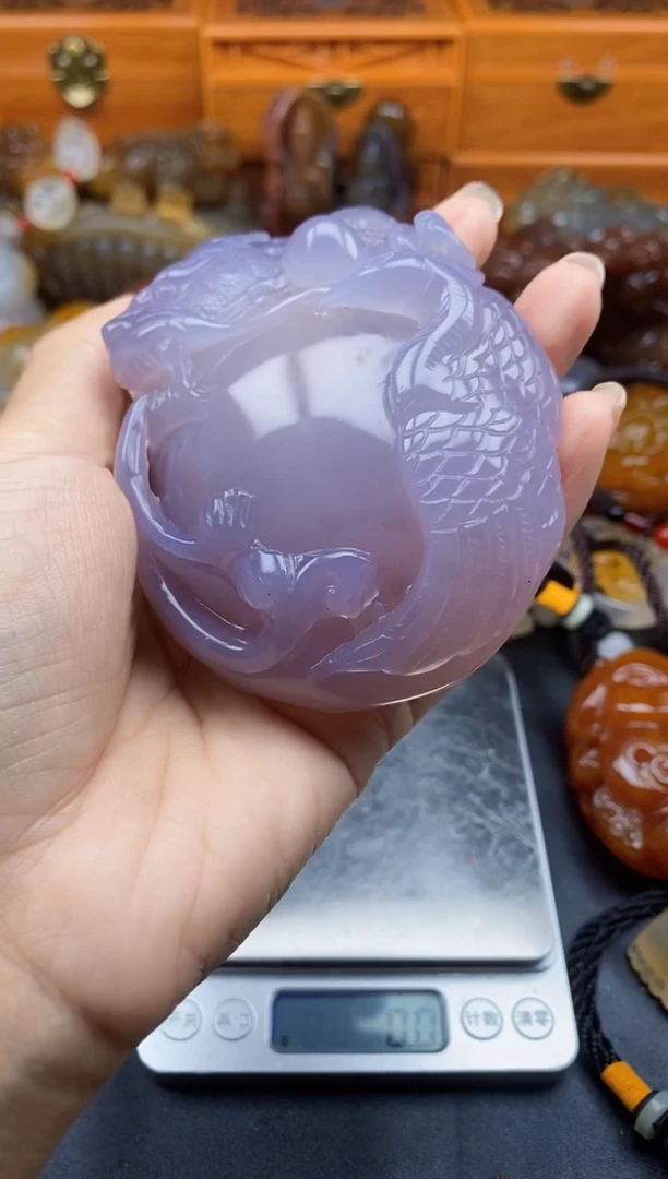 未镶嵌1玛瑙/玉髓紫**子ll