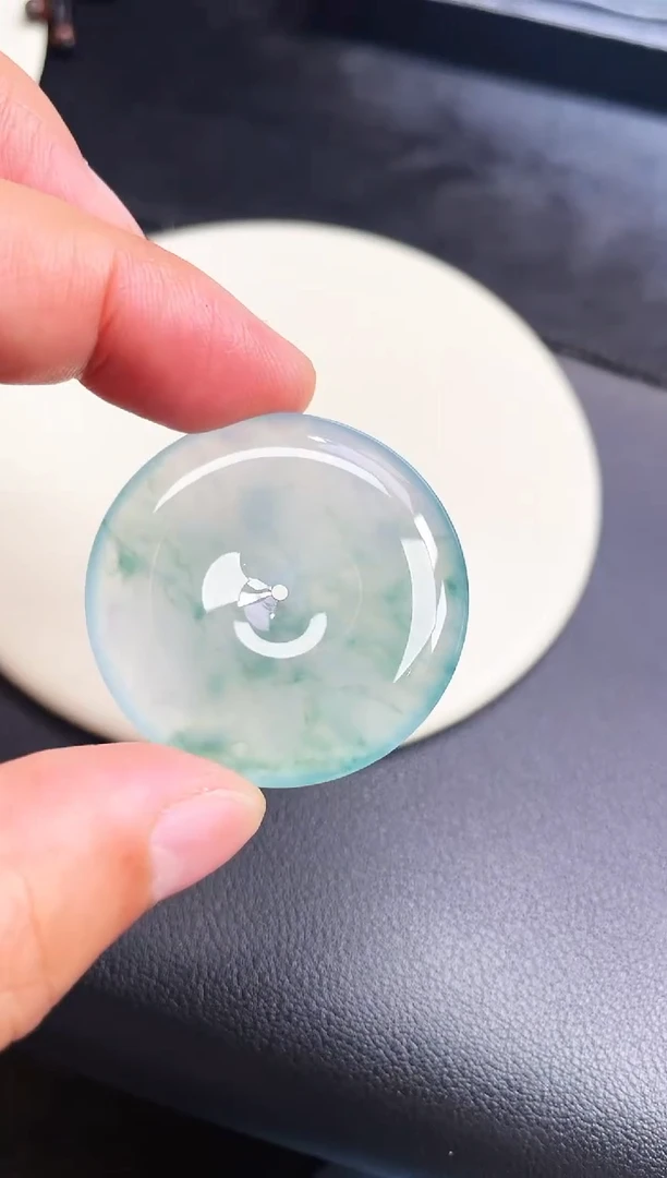 颈饰未镶嵌翡翠【69】平安扣 尺寸 37.7   6mm