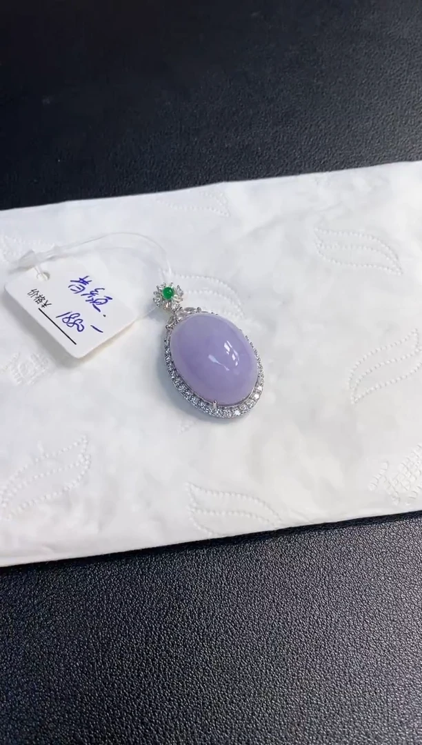 吊坠(不含链)银S925镶嵌翡翠昔****$蛋面