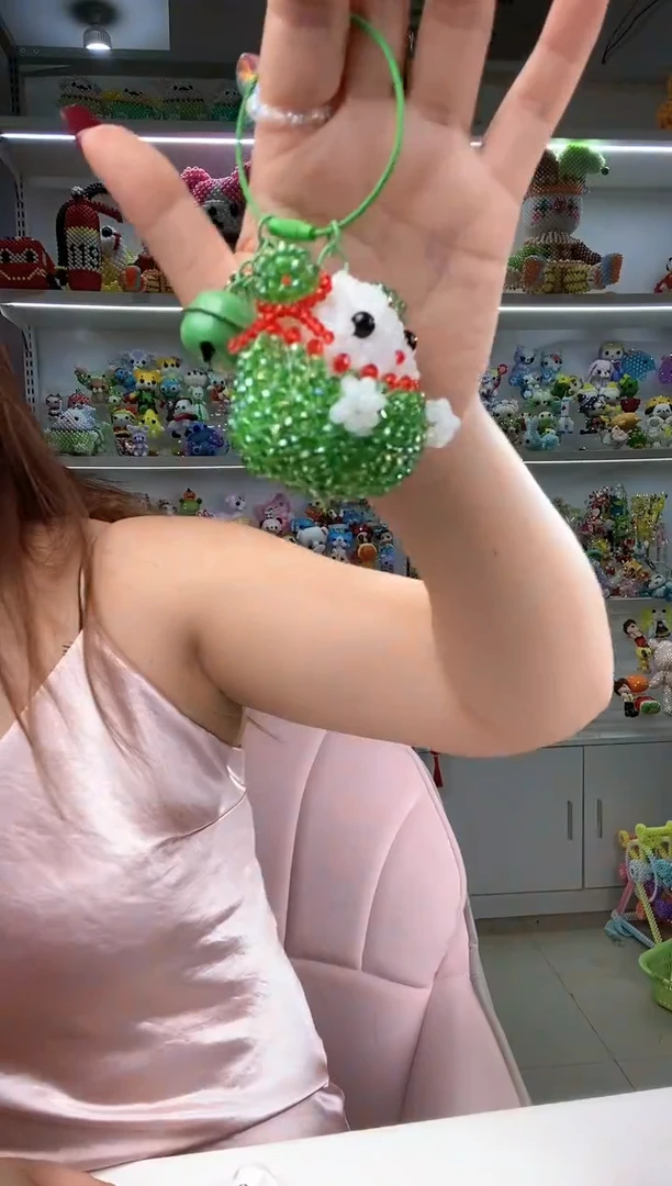 玻璃2462卡4水晶哪吒粽材料包1套绿色透色