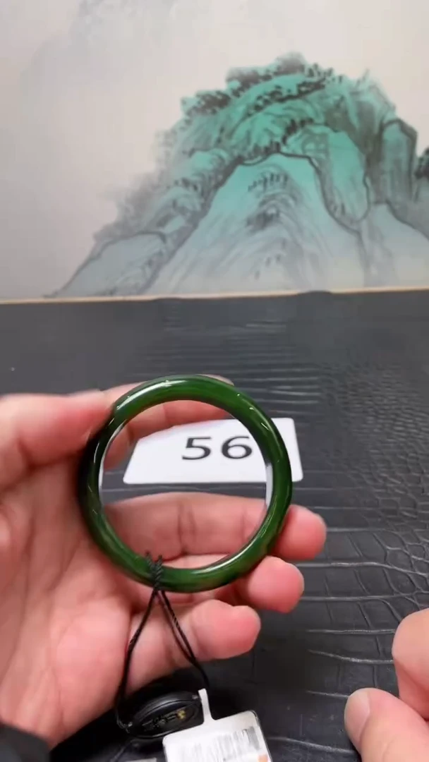 未镶嵌手镯和田玉（碧玉）56