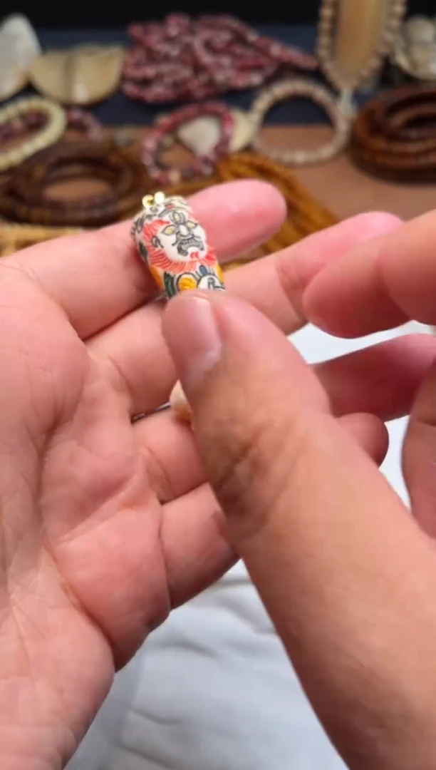 鹿骨其他抽***猫杂件588-鹿角雕刻花臂