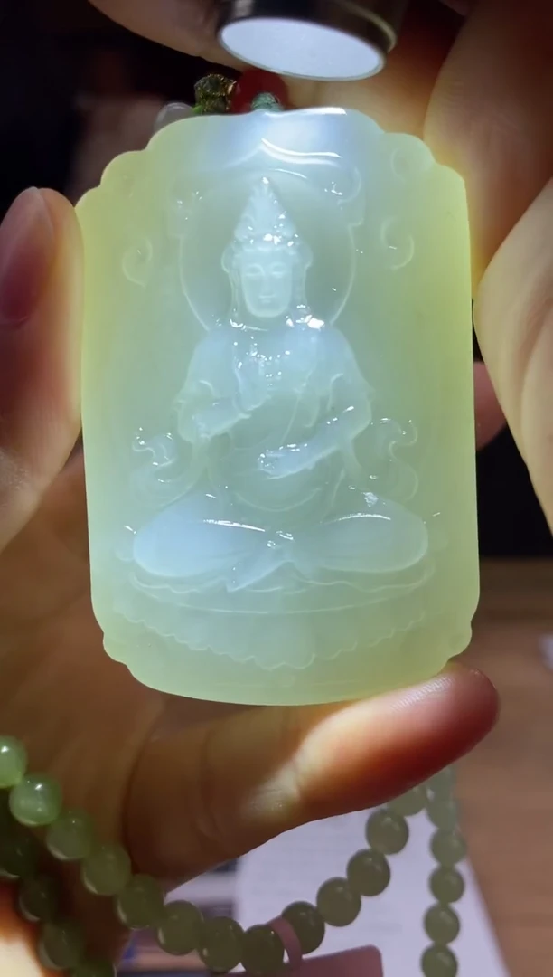 和田玉未镶嵌颈饰D432