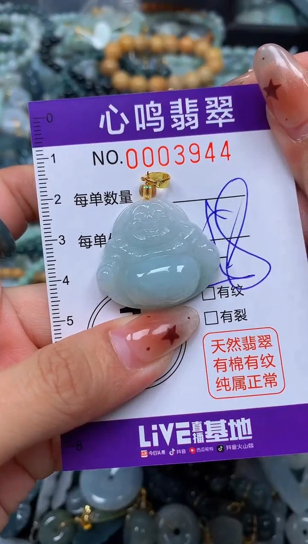 翡翠未镶嵌颈饰闪购003944
