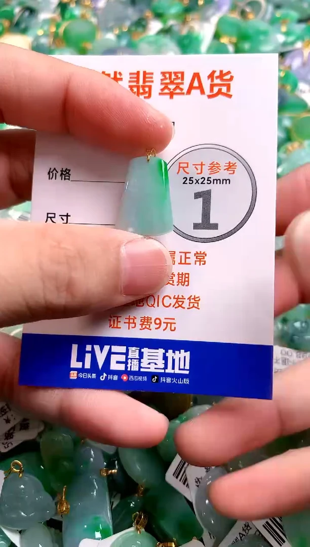 颈饰18K金镶嵌翡翠0516690127