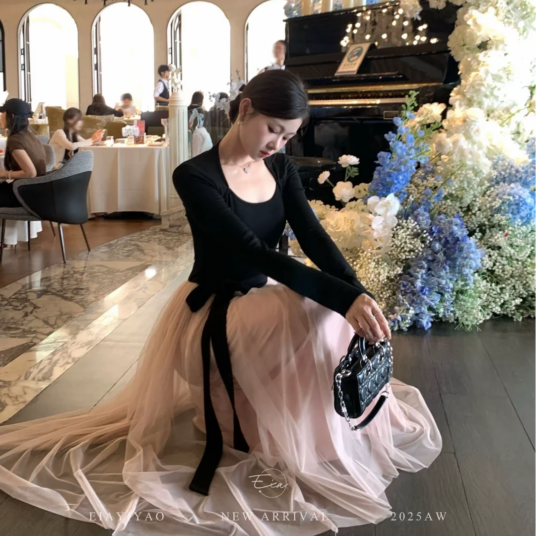 【坏女人拥有一切】连衣裙气质千金掐腰显瘦坎肩温柔大摆裙