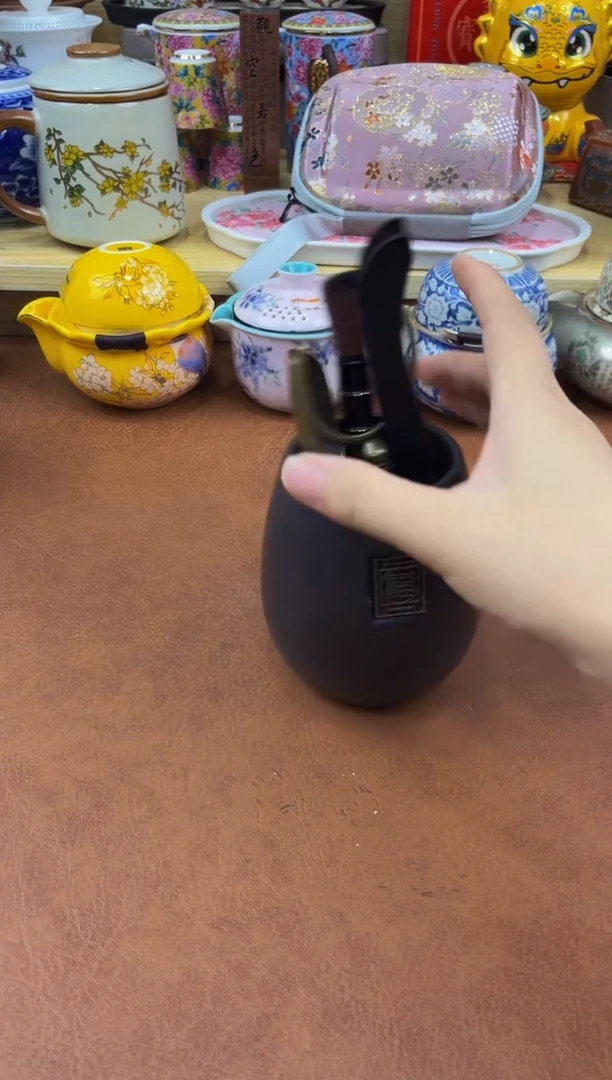 陶瓷茶具摆件旅行套组