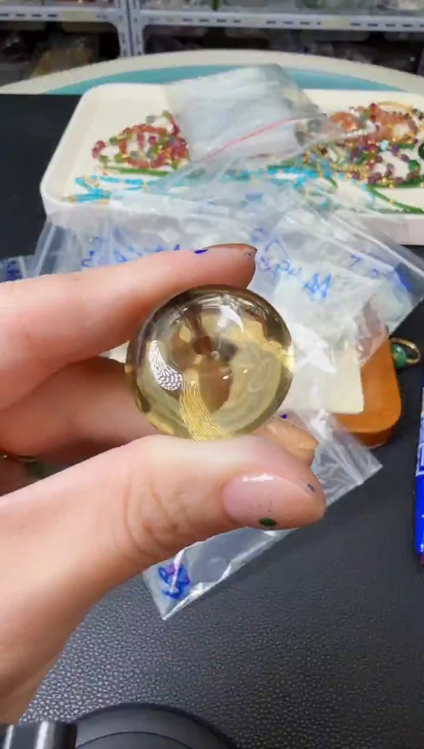 颈饰未镶嵌水晶高品金茶晶多样性发一AA51-