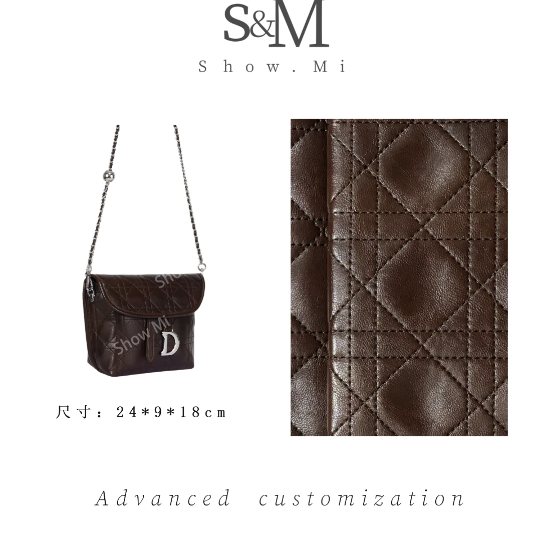 【Show Mi】马鞍包大号丨GQ-2996-咖啡-轻奢小众时尚百搭女士包包
