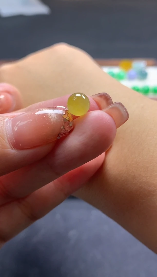 未镶嵌定制翡翠卡6.6mm