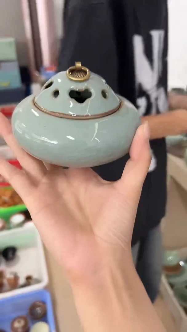 龙泉云间青瓷小米茶器