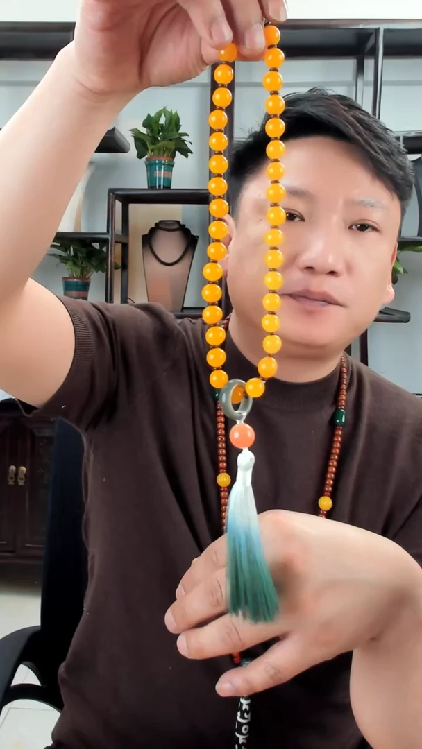 【闪购商品】玛瑙/玉髓颈饰未镶嵌手持36颗玛瑙