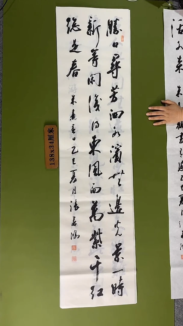 书法书法 张若鸿 尺寸138cm*34cm