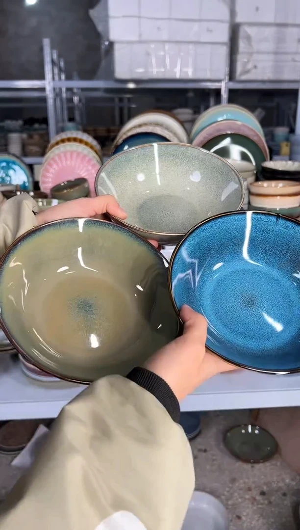 陶瓷外贸尾货瑕疵满20包邮X3 菜碗