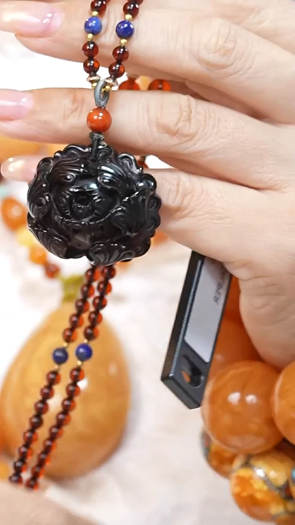 琥珀颈饰未镶嵌5824天然蜜蜡珠宝奇石云端妖孽全部保真