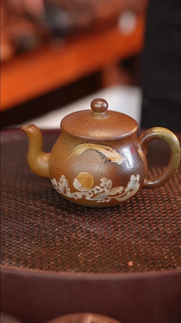 茶壶紫砂原矿手工制作