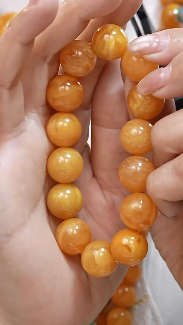 蜜蜡颈饰未镶嵌1168天然蜜蜡珠宝奇石全部保真
