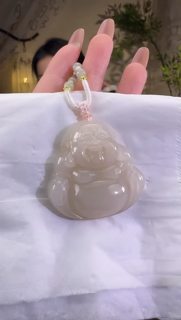 【闪购商品】和田玉颈饰未镶嵌1-5-155大佛