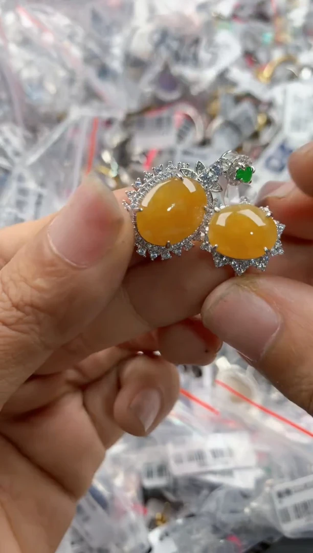 银S925镶嵌戒指翡翠11     4