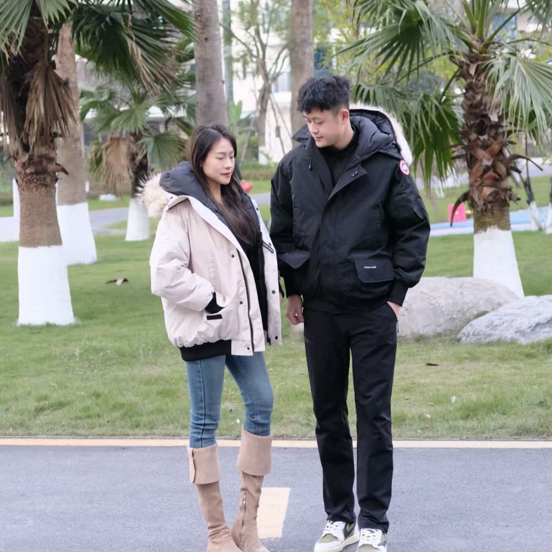 飞行夹克男女同款羽绒服