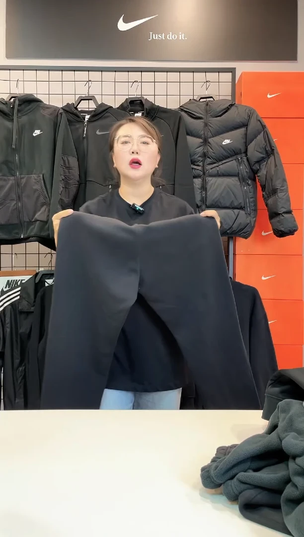 2708 黑色加绒直筒长裤L码130斤-150斤不退换