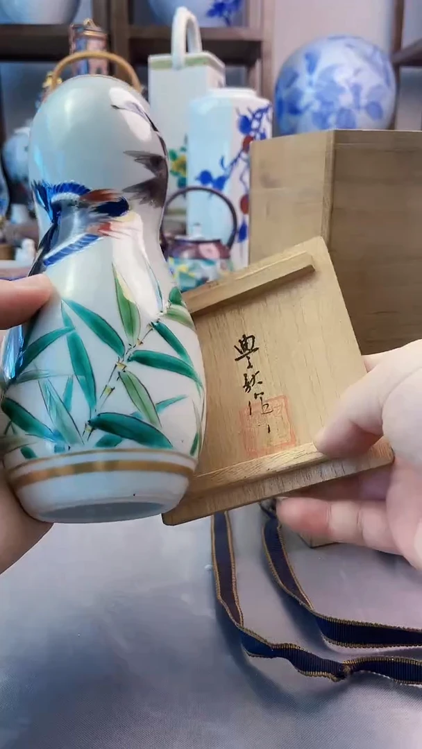 瓷片日产作家器挂壁花器