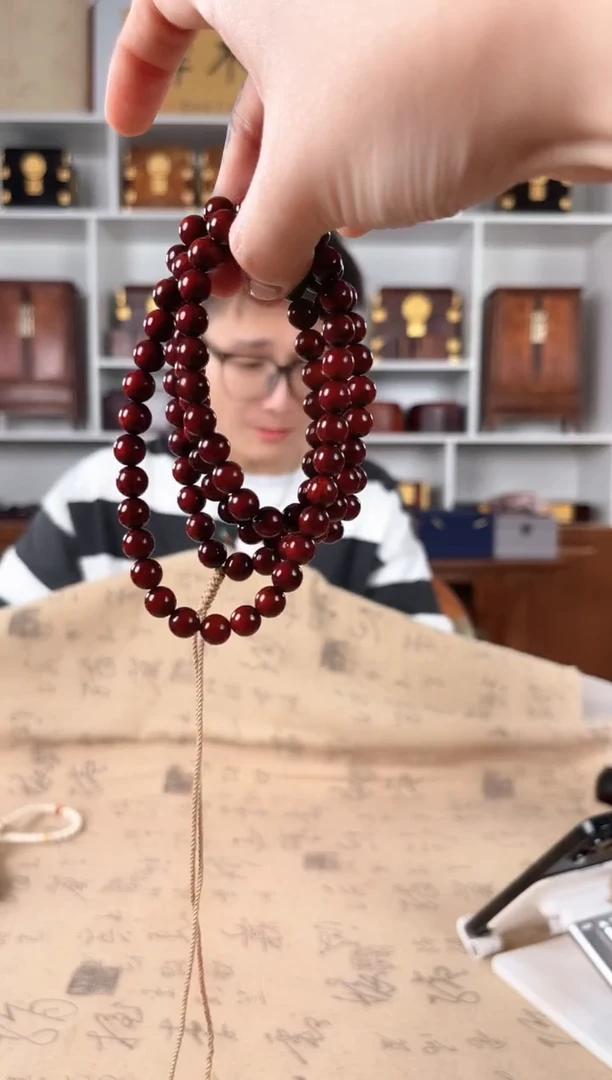 檀香紫檀（小叶紫檀）随*卡8 圆珠108颗