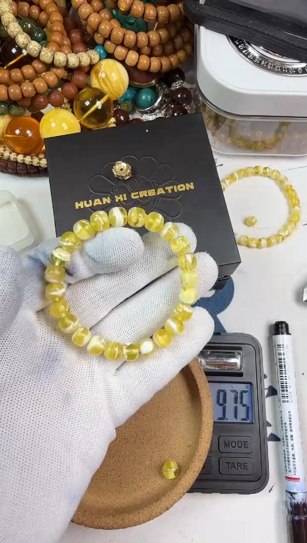 手链蜜蜡未镶嵌蜜蜡手串