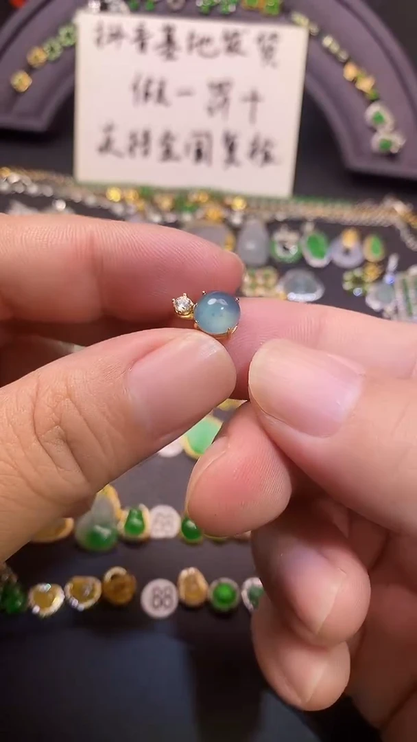 颈饰银S925镶嵌翡翠1