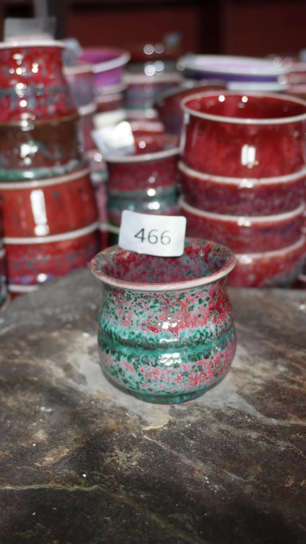 摆件陶精品窑变钧瓷茶器