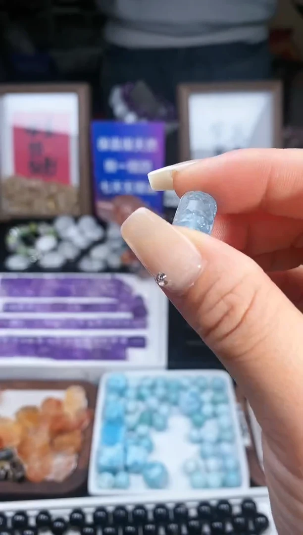 【闪购商品】海蓝宝石颈饰未镶嵌8a多样性发其一/3.15/1个