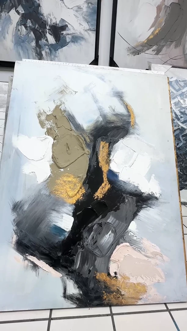 168现代艺术装饰画油画75cm*100cm
