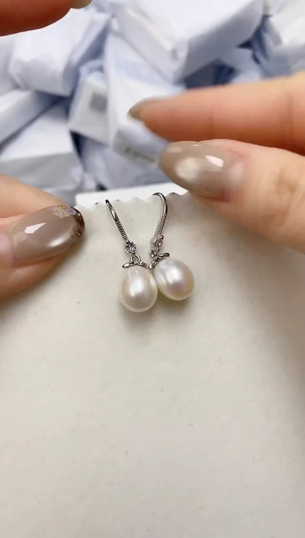 未镶嵌耳饰淡水珍珠ED1048