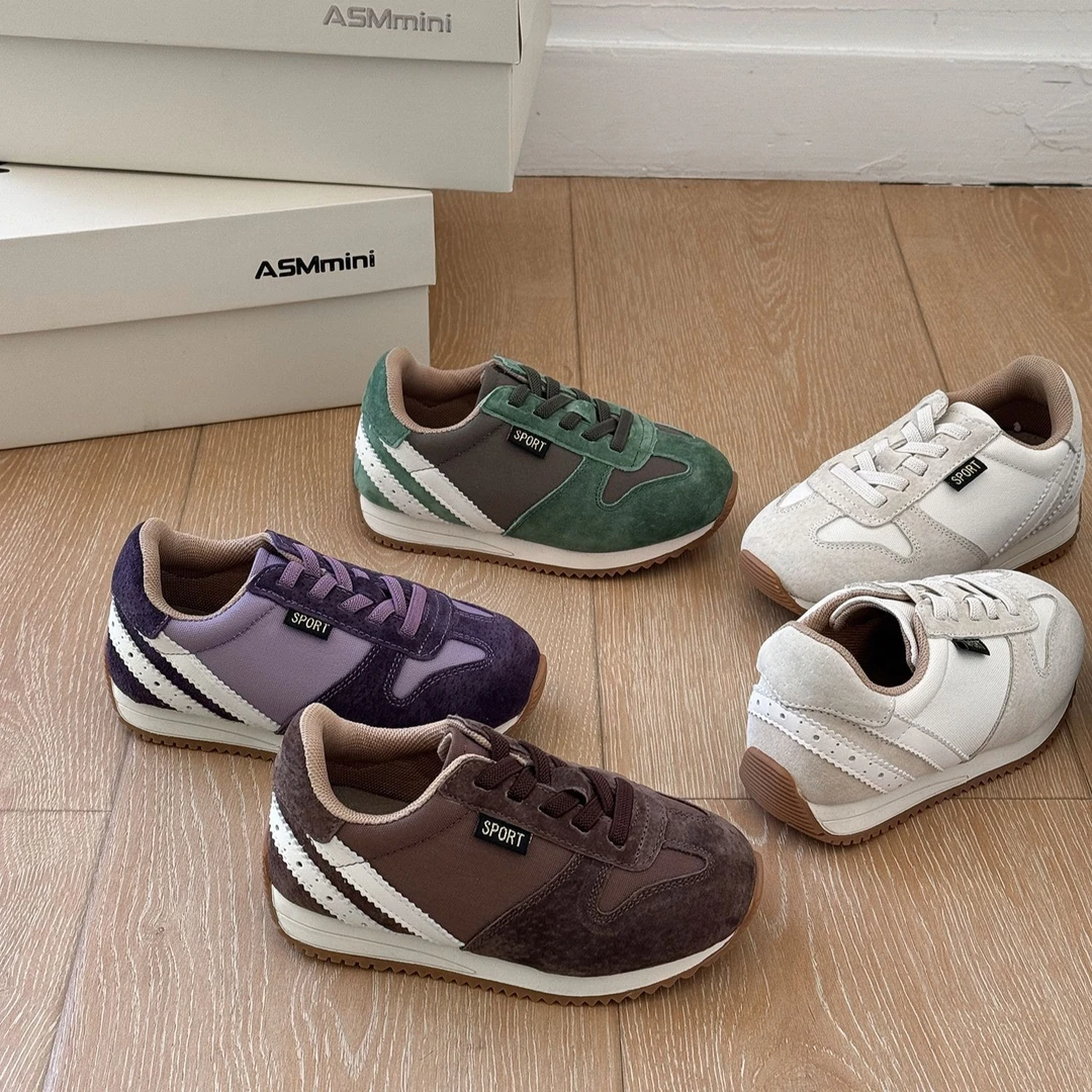 2025春季新款儿童阿甘运动鞋韩版男女童轻便套脚休闲百搭跑步鞋