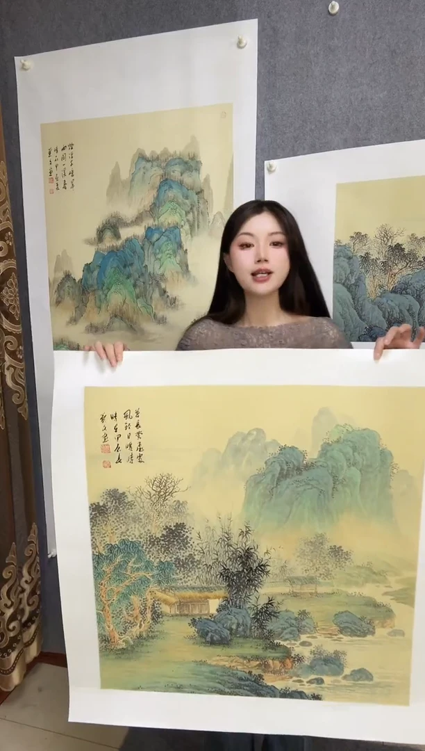 【闪购商品】国画【草长莺飞处，风轻日暖时】国画