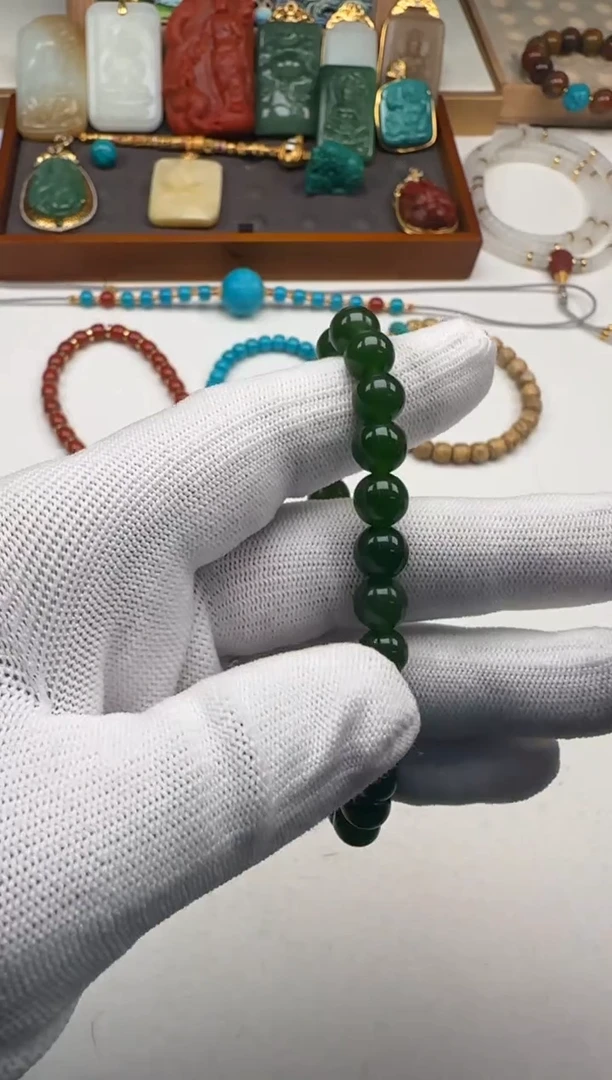 未镶嵌手串和田玉杨**～手串手串