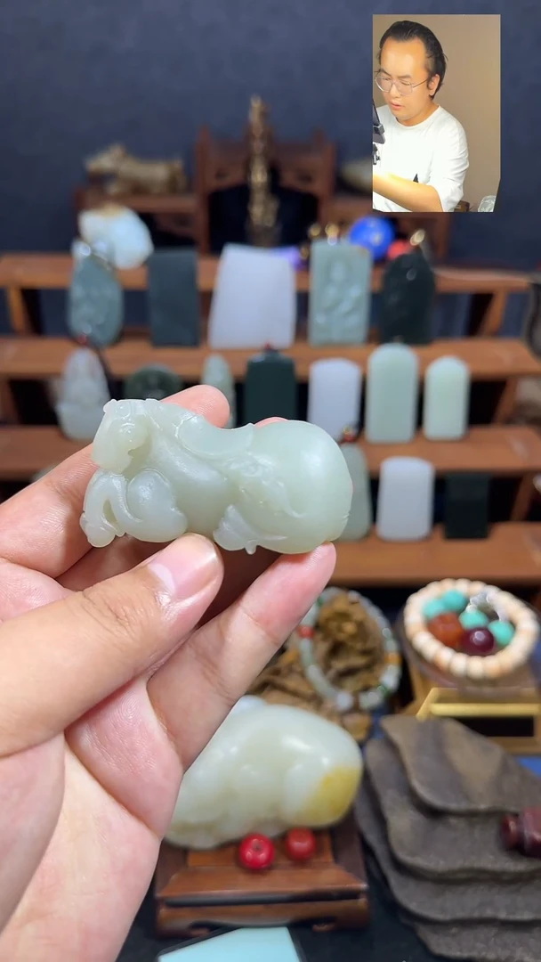 和田玉未镶嵌颈饰云**里1