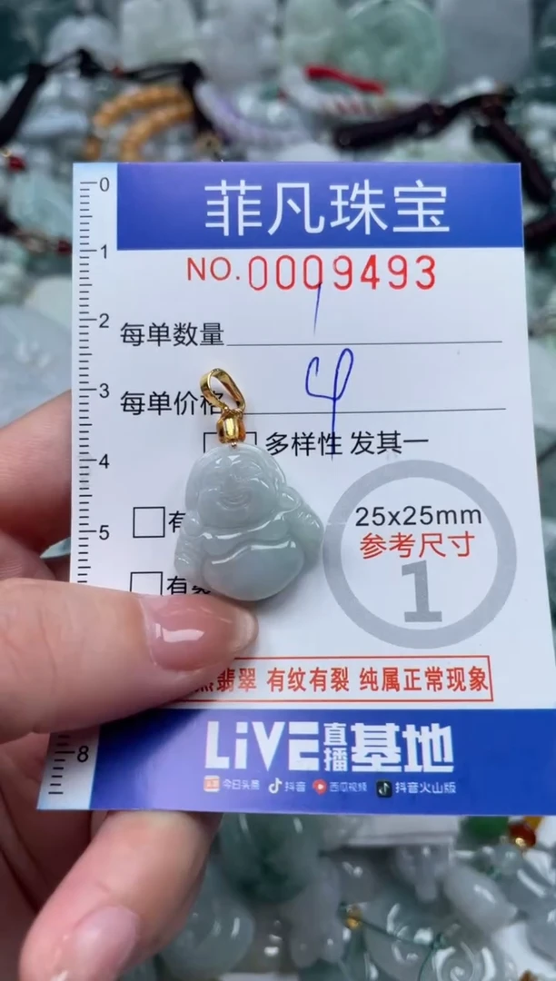 翡翠未镶嵌颈饰00..9493