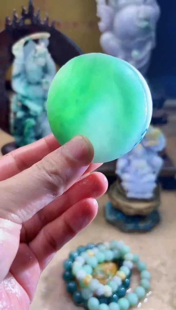 未镶嵌挂件翡翠A货张麦9648