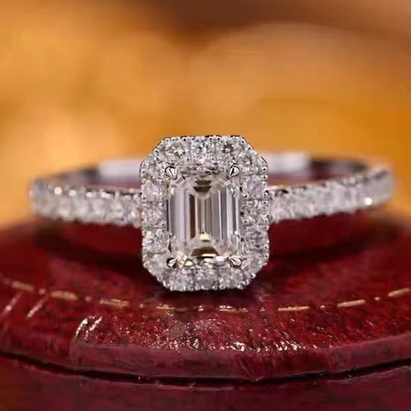 祖母切 女士闭口戒指高定气质轻奢时尚