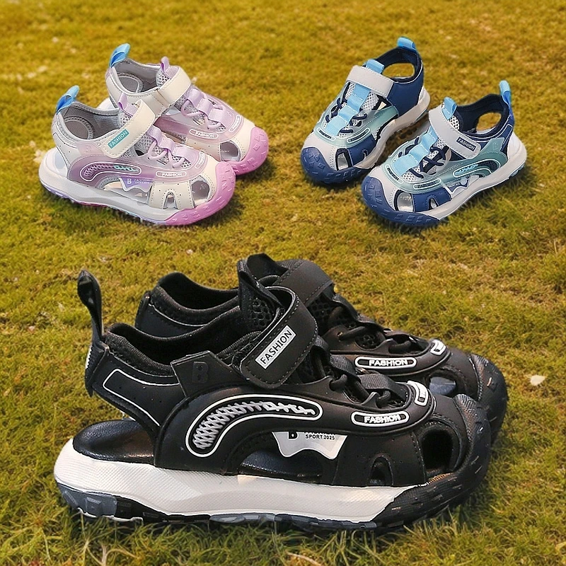 儿童鞋户外男童运动凉鞋6-12岁新款镂空潮款网红爆款防滑轻便夏季