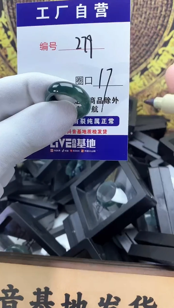 未镶嵌戒圈翡翠279