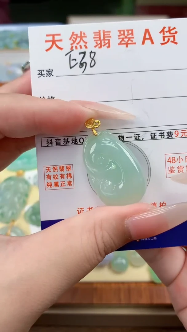 颈饰未镶嵌翡翠天然A货翡翠挂件
