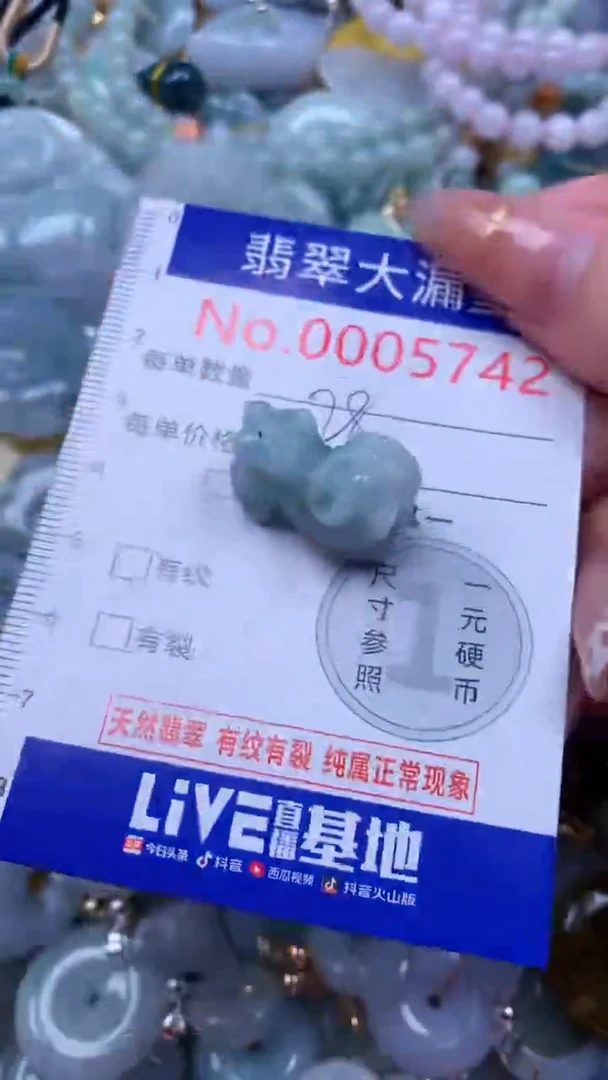 翡翠未镶嵌吊坠(不含链)5742