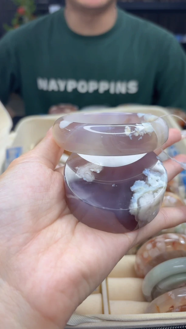 石英质玉手镯未镶嵌178(63圈赠送镯心)