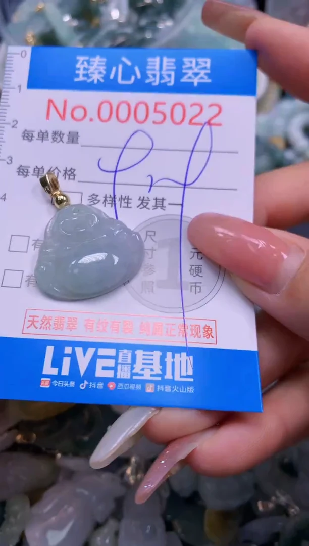 翡翠未镶嵌颈饰5022