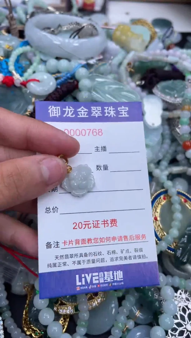 翡翠未镶嵌颈饰003