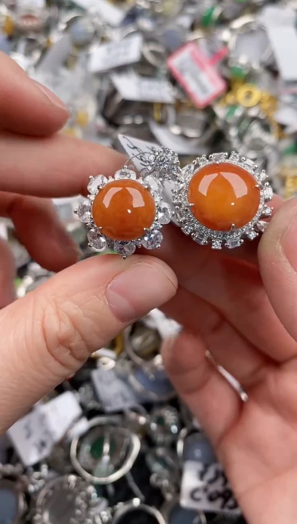 银S925镶嵌戒指翡翠999   10