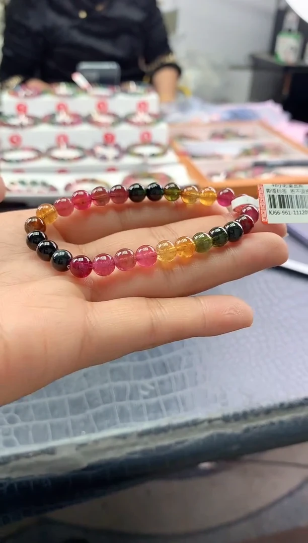 未镶嵌手串碧玺多样性发一条