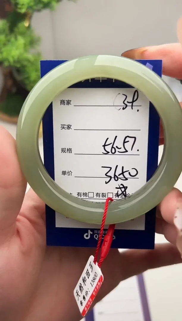 未镶嵌手镯和田玉微色差C39